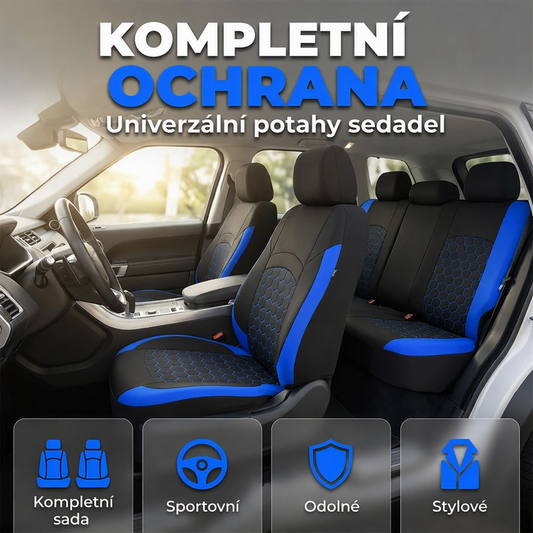 Chraňte originální sedačky před zvířaty, nečistotami i politím – univerzální sada potahů na autosedačky. Na dobírku! 🐾