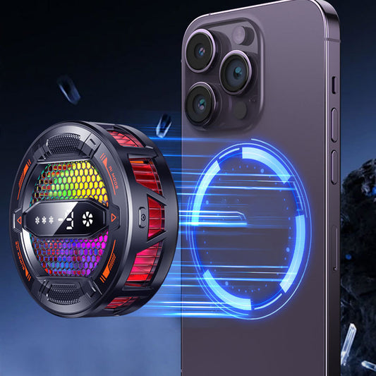 Zabráňte přehřátí telefonu při hraní her – magnetický chladič na telefon s LED displejem. Na dobírku! 🎮