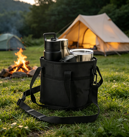 Mějte ruce volné díky nastavitelnému ramennímu popruhu – přenosná taška na nápoje. Možnost dobírky! 🎒