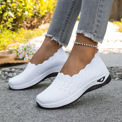 Udržte nohy v suchu a chladu po celý den – dámské prodyšné flyknit boty na nazutí. Možnost dobírky! 🌬️
