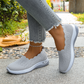 Udržte nohy v suchu a chladu po celý den – dámské prodyšné flyknit boty na nazutí. Možnost dobírky! 🌬️