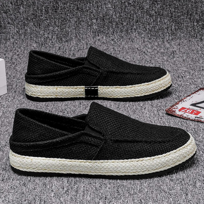 Obujte a vyběhněte bez zdržování – pánské volnočasové plátěné nazouvací boty. Na dobírku! 👟