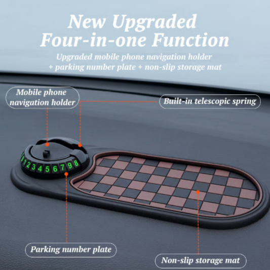 Otočte telefon o 360° pro perfektní výhled – multifunkční protiskluzová podložka do auta. Možnost dobírky! 🔄