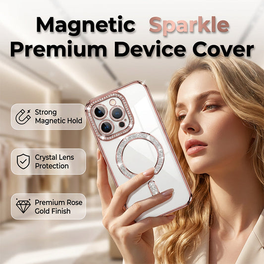 Zářte s třpytivým magnetickým kroužkem – magnetický třpytivý kryt na telefon. Na dobírku! ✨
