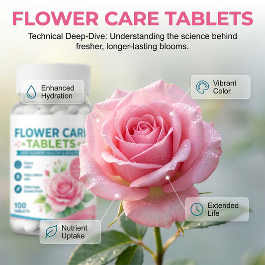 Prodlužte životnost květin až o několik dní – tablety pro péči o květiny. Na dobírku! 🌸