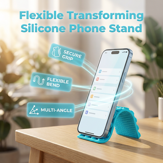 Ohněte a tvarujte pro dokonalý úhel – flexibilní silikonový stojan na telefon. Na dobírku! 📱