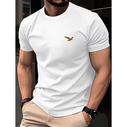 Získejte dokonalý střih pro každou příležitost – pánské kulaté tričko s krátkým rukávem. Na dobírku! 👕