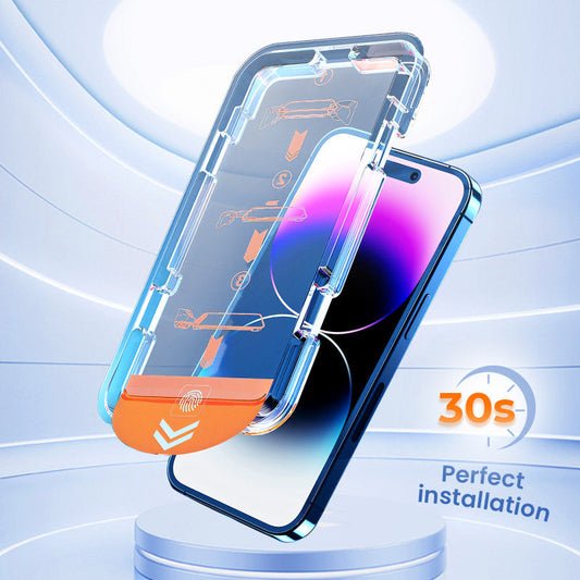 4K HD rozlišení pro křišťálově čistý obraz – protisledovací tvrzené sklo pro iPhone. Na dobírku! 📺