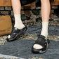 Přepínejte z pantoflí na sandály během vteřiny – pánské 2v1 sandály a pantofle s nastavitelným patním řemínkem. Na dobírku! 👞