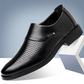 Užijte si celodenní chlazení v kanceláři – pánské prodyšné nazouvací kožené boty. Na dobírku! 👞
