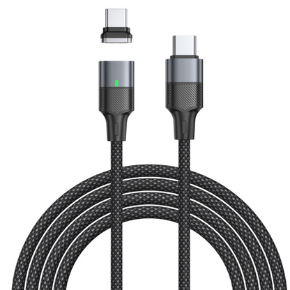 Nabíjejte jednou rukou díky silnému magnetu – magnetický nabíjecí kabel s výkonem 240W. Na dobírku! ⚡