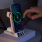 Nabíjejte tři zařízení najednou bez kabelů – 3v1 bezdrátová nabíjecí stanice s inteligentním hodinami. Na dobírku! 🔋