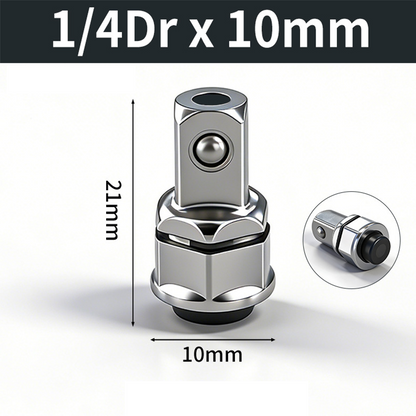 Žádné prokluzování ani poničené šrouby – adapter s hexagonem pro pevný úchop. Na dobírku! 🔩