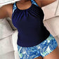 Seberte na pláži plné sebevědomí – tankini set se vzdušným topem a kraťasy. Na dobírku! 👙