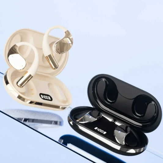Ponořte se do bohatého prostorového zvuku s potlačením šumu – bezdrátová otevřená sluchátka s Bluetooth 5.4. Na dobírku! 🎵