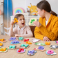 🐶 26-dílná dřevěná puzzle hračka – Učení písmen a zvířat hravě 📦