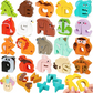 🐶 26-dílná dřevěná puzzle hračka – Učení písmen a zvířat hravě 📦