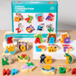 🐶 26-dílná dřevěná puzzle hračka – Učení písmen a zvířat hravě 📦