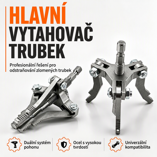 🔧 Univerzální tříčelisťový vytahovák zlomených trubek – Pro ruční vrtačky, praktický ✨