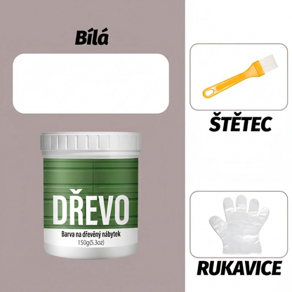 🌿 Vodou ředitelná barva na dřevo – Ekologická, pro obnovu nábytku ✨