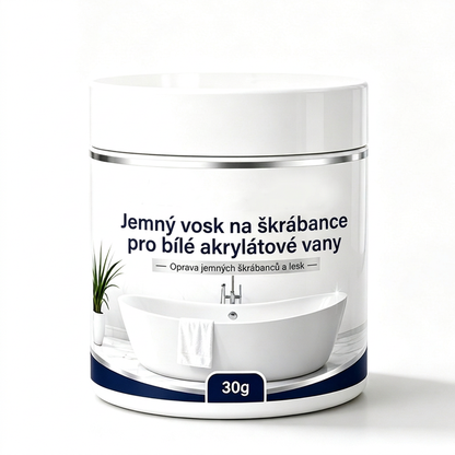 🛁 Vosk na opravu jemných škrábanců na bílé akrylové vaně – Snadná oprava ✨