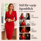 👗 Damkostymklänning med V-ringning och 3/4-ärmar – elegant, bekväm och lätt att kombinera