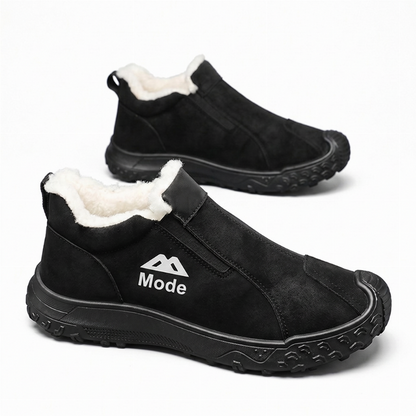 👢 Vandrande skor för män, vinterfodrade med mjukt plysch