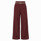👖 Casual bredbyxor av kostymmaterial for kvinnor, langbyxor for host och vinter