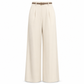👖 Casual bredbyxor av kostymmaterial for kvinnor, langbyxor for host och vinter