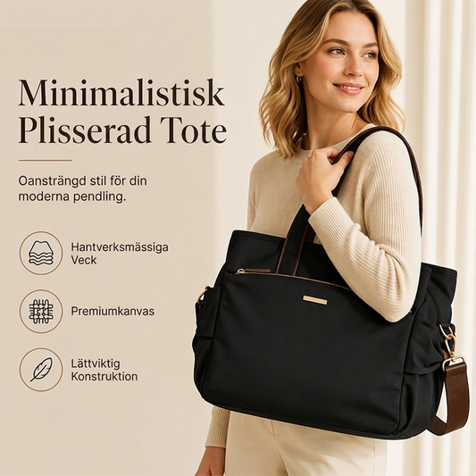 👛 Vandringskanvasväska med veckade sidfickor för kvinnor
