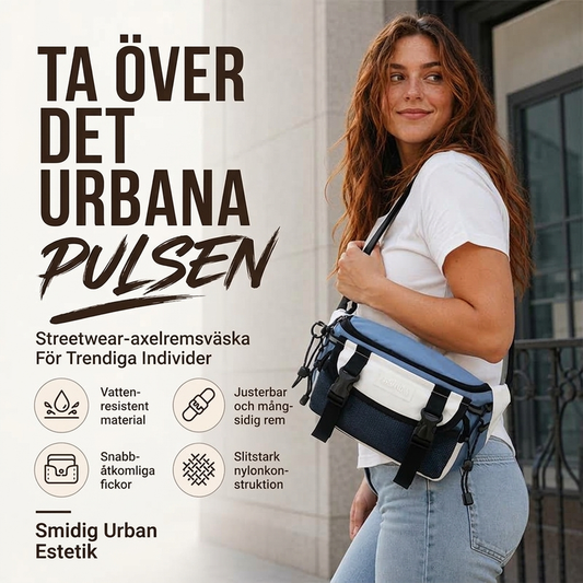 🌷👛 En axelväska i neutral stil, trendig och avantgardistisk, med sportig stil