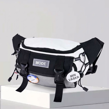 🌷👛 En axelväska i neutral stil, trendig och avantgardistisk, med sportig stil