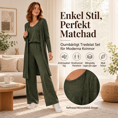 ✨ Elegant 3-delat set med långärmade plagg för damer