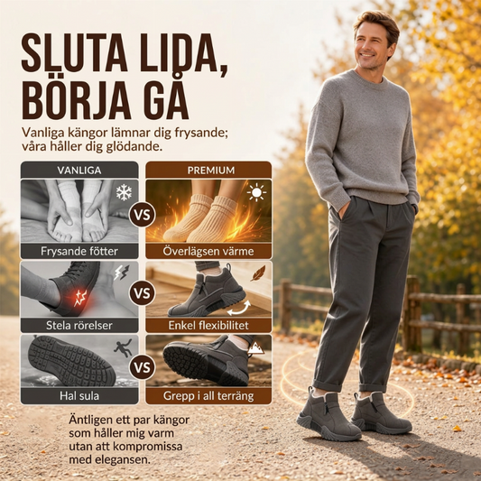 👟 Varma herrskor för träning – bekväma vinterskor med mjukt foder