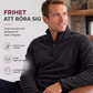 👕 Varm pikétröja för män i polarfleece med stående krage