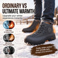👟 Varma snöstövlar för män med fleecefoder