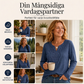 🌈 Elegant damtröja med V-ringning i spets