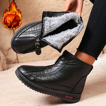 👢 Varm vinterkänga med halkskydd för kvinnor