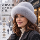 😍 En elegant och varm, fluffig mössa för damer