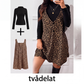 💋 Ett luftigt set i randigt leopardmönster