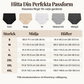 【✨ 5-pack】💅 5-pack högmidjade, vida trosor med resår i midjan