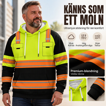 👕 Högsynlig hoodie för män, med tryck