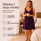 👗🌙 Nattklänning med V-ringning och spets – ett ledigt pyjamas-set i modal