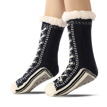 🦵 Extra tjocka, fluffiga golvsockor för damer