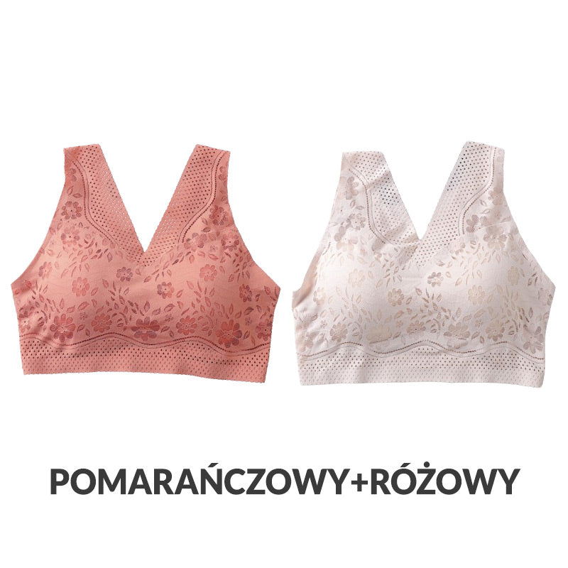 Prodyšná - Plus size podprsenka se zapíná vpředu na neocelové obruče[Koupit 1 a získat 1 zdarma]