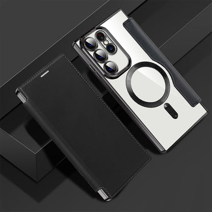 💖Nové horké pouzdro na telefon Samsung s koženou texturou a držákem karet💖Samsung