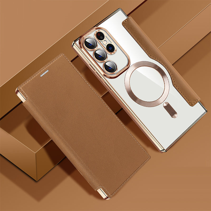 💖Nové horké pouzdro na telefon Samsung s koženou texturou a držákem karet💖Samsung